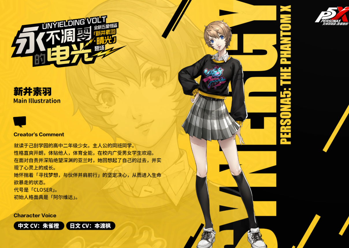 女神异闻录夜幕魅影新井素羽晴光角色解析与技能搭配指南