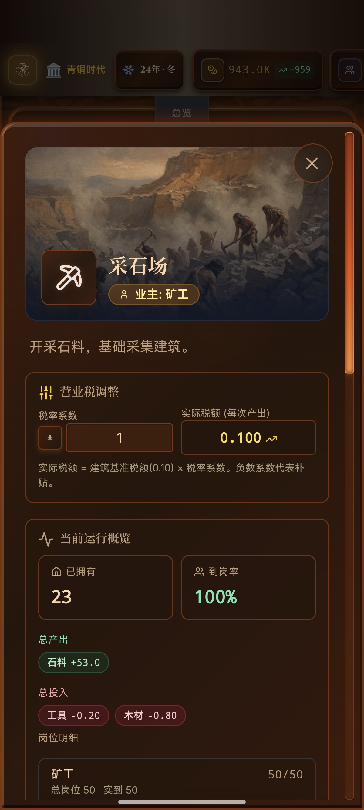 游戏内附庸管理界面