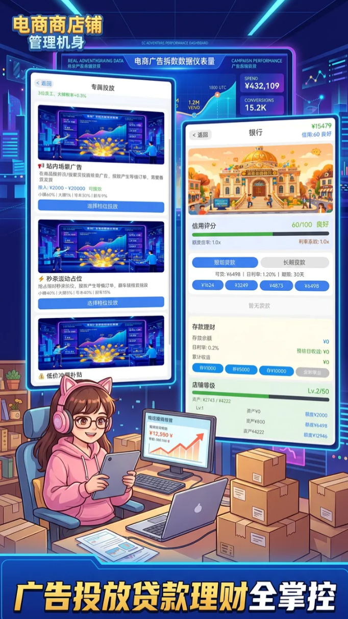 电商开网店模拟器手游上线时间及开服详情