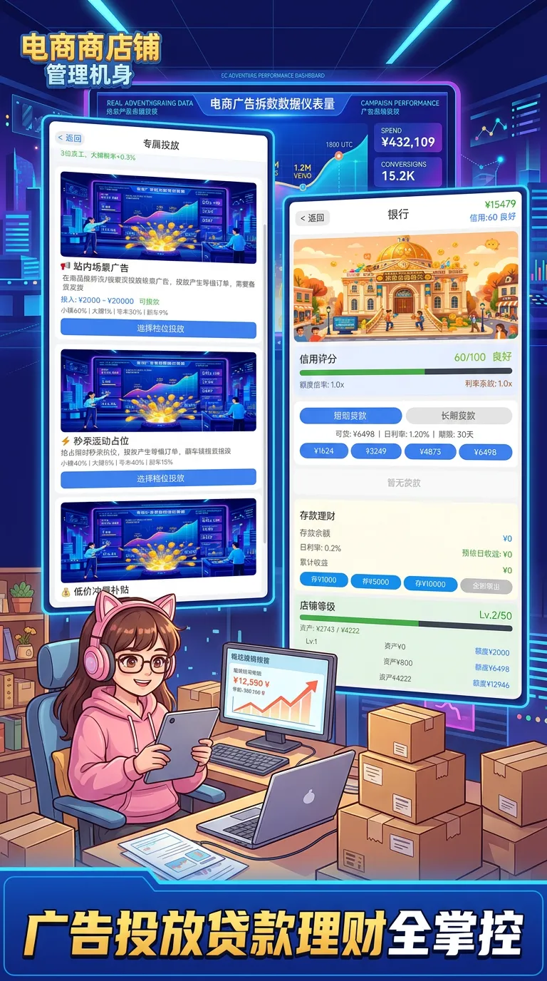 电商开网店模拟器手游上线时间揭晓