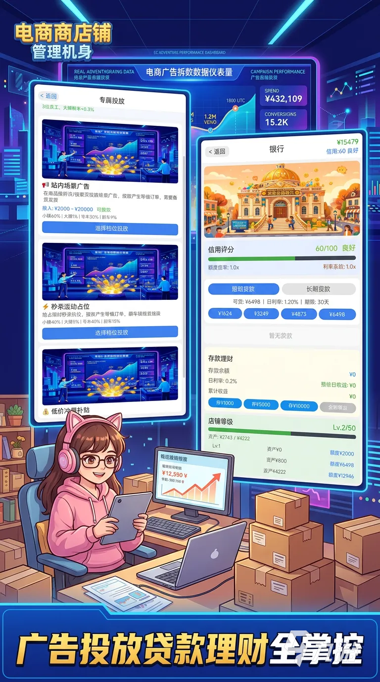 电商开网店模拟器手游上线时间揭晓