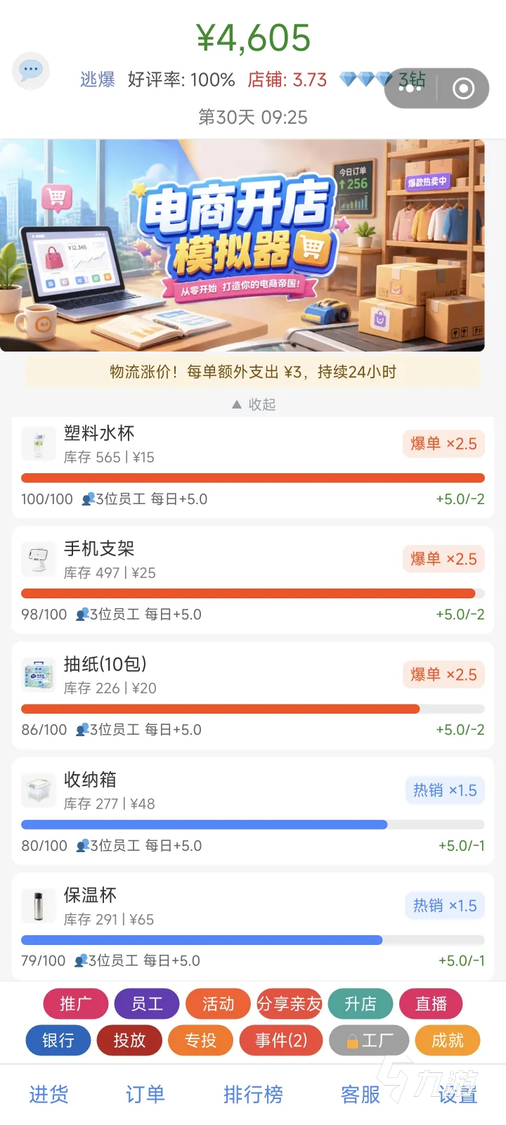 电商开网店模拟器手游随机事件应对策略与实用处理技巧