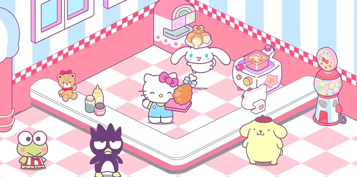 HelloKittyMyDreamStore咖啡制作机与甜点任务界面