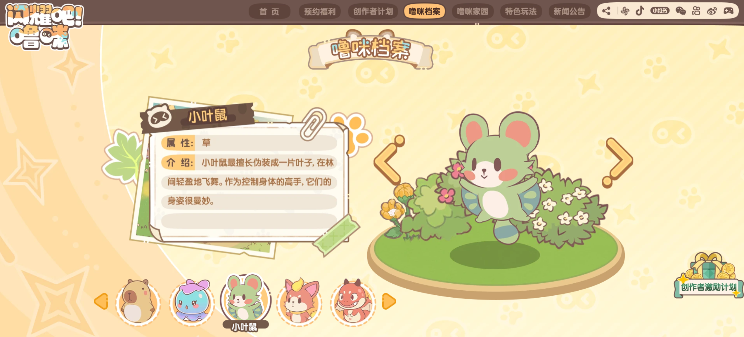 闪耀吧噜咪双水母贝贝阵容示意图