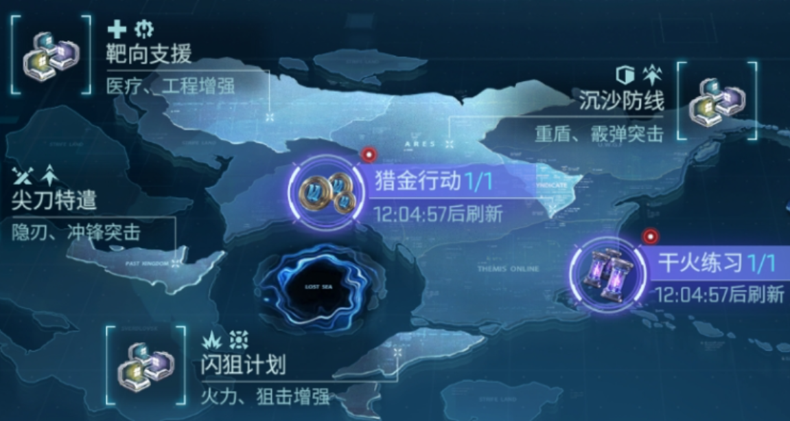 裂界封锁玩法界面示意