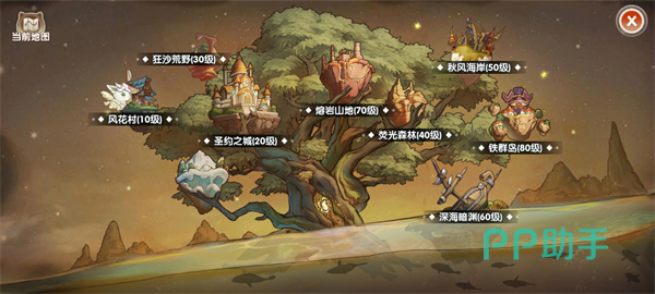 不休的勇士萌宠进化与社交界面示意