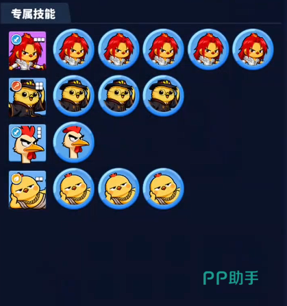 小鸡守卫初始阵容布阵示意图,标注各角色站位与职能分工