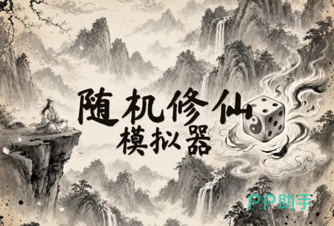 随机修仙模拟器开局界面示意图