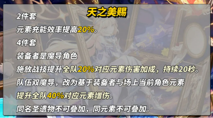 原神尼可角色面板与天赋图标