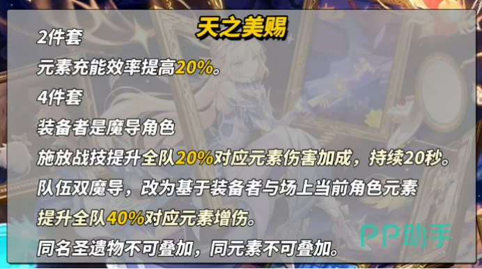 原神尼可角色面板与天赋图标