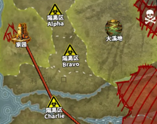 废土小镇探索界面示意图