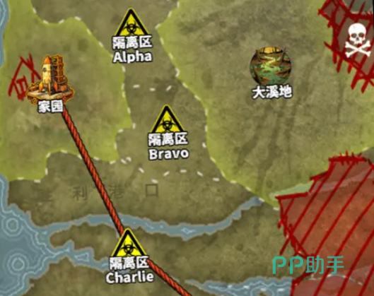 废土小镇探索界面示意图