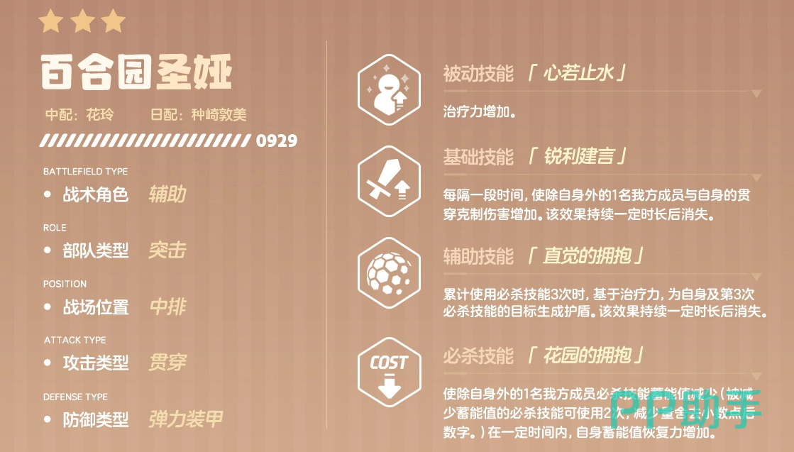 蔚蓝档案圣娅EX技能说明图