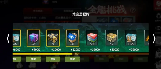 全能挑战行动综合收益说明图
