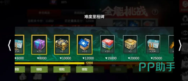 全能挑战行动综合收益说明图