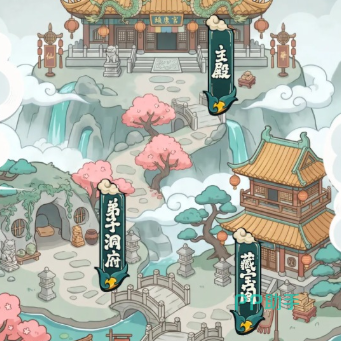 修仙宗门搜打撤弟子招募界面示意图
