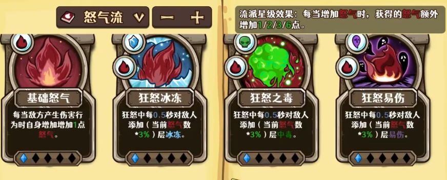 怒气流卡组搭配示意图