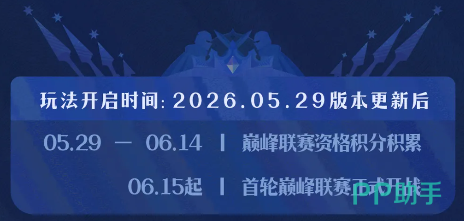 巅峰联赛赛程阶段示意图