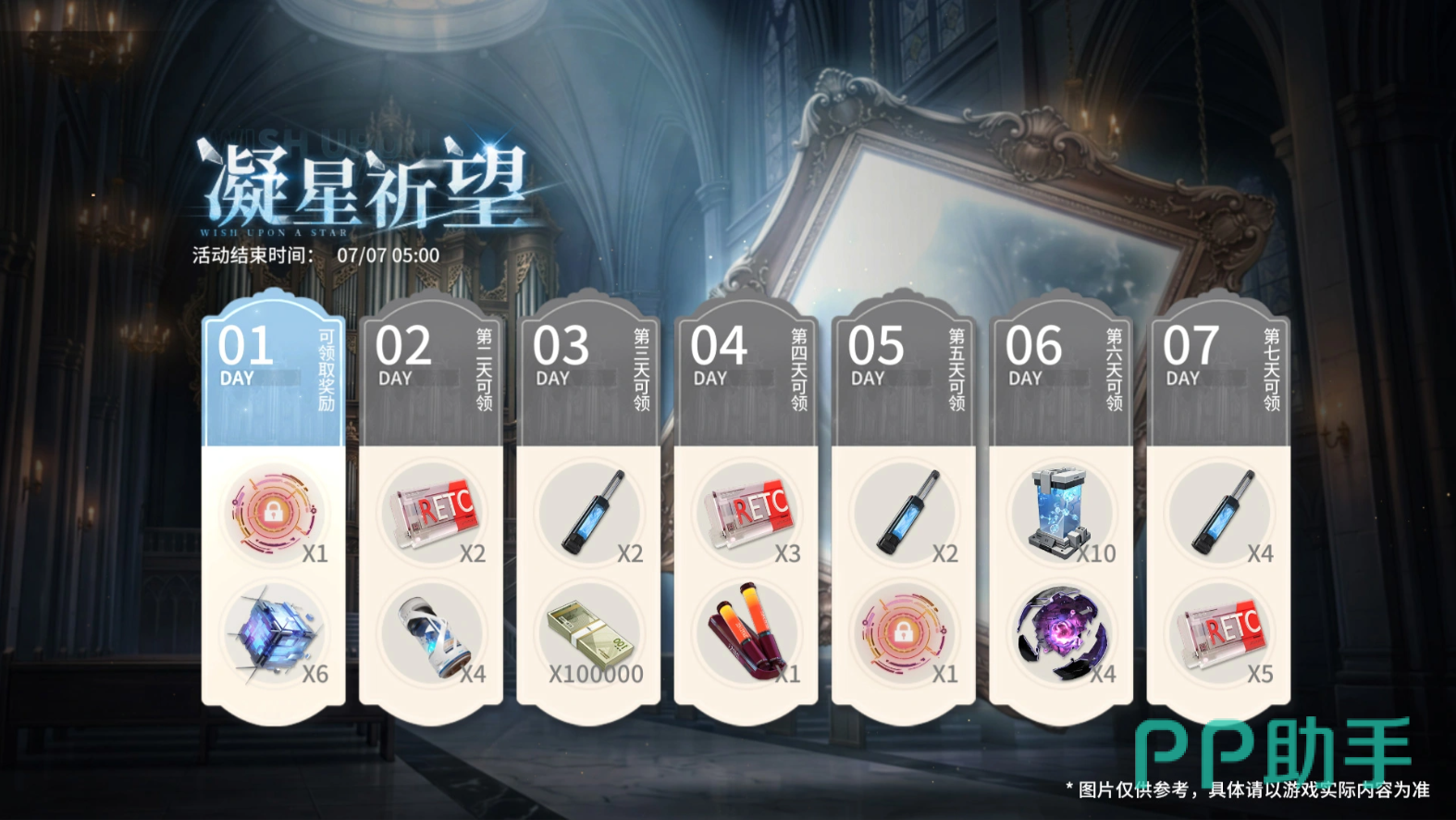 锚点降临盛时期许累充活动奖励展示图