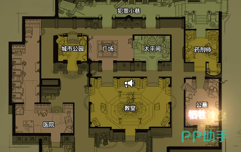 鹅鸭杀暮色港湾熔炉与恶魔衣柜位置示意图