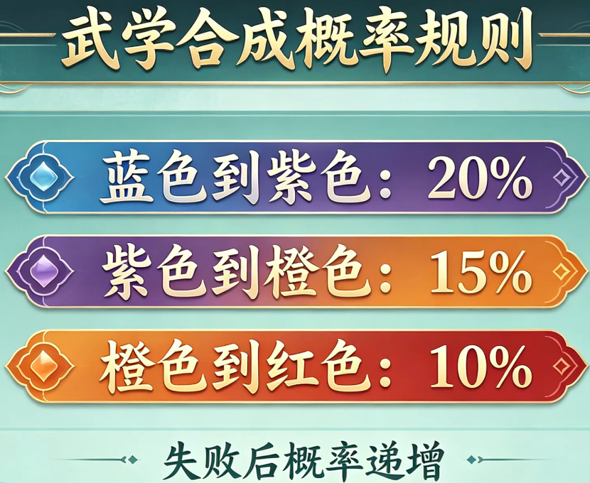 宗师之上武学合成界面示意图