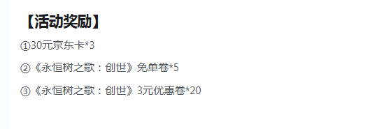 创世庆典活动奖励展示图