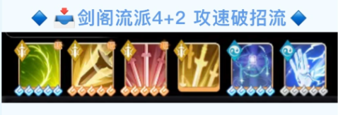剑阁主修流派技能衔接示意