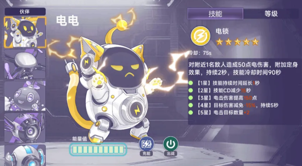 阿瑞斯病毒2伙伴技能图标与描述界面