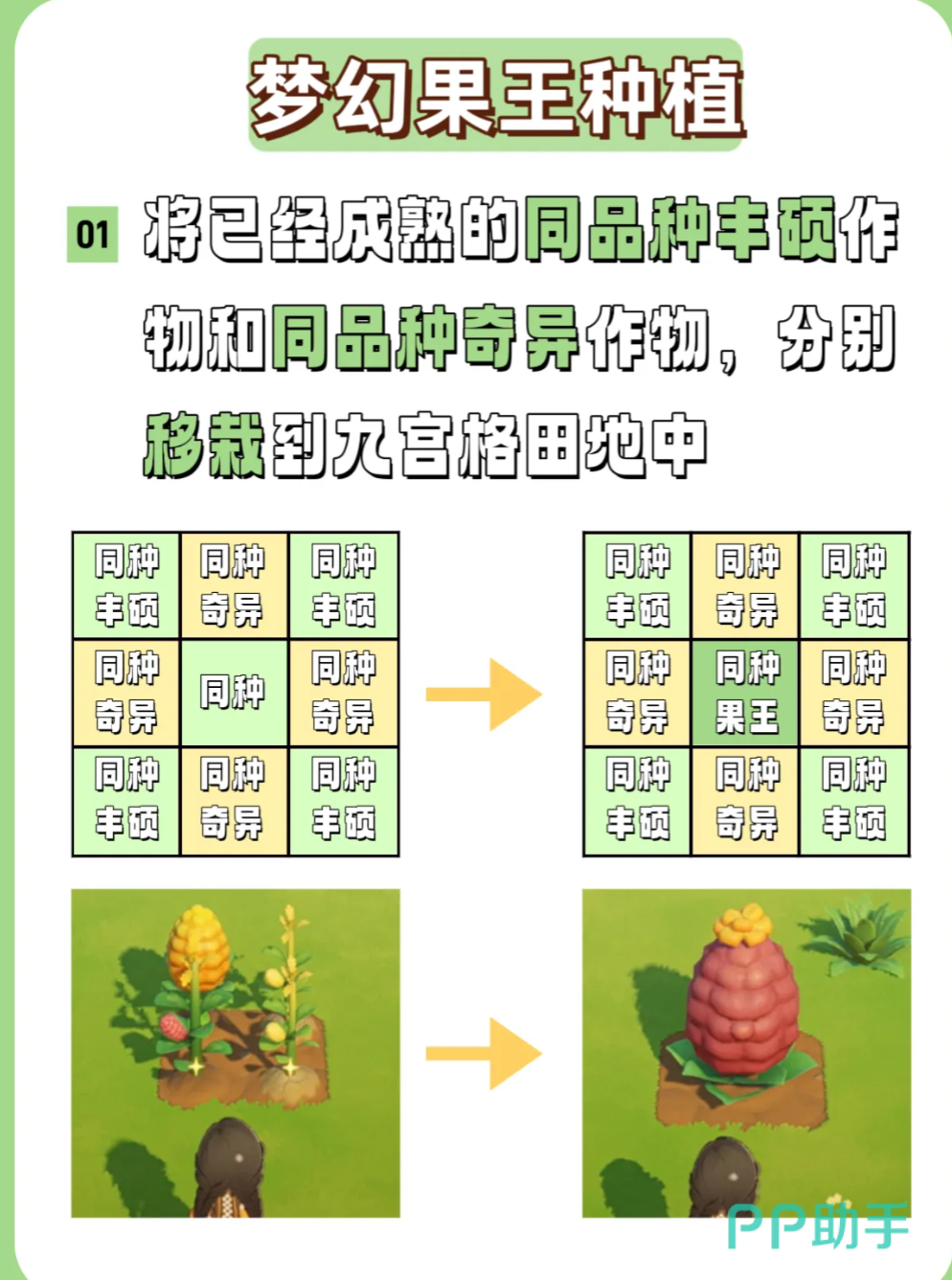 梦幻果王双产合成演示图