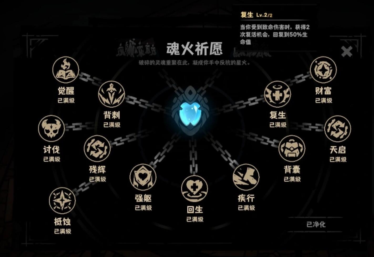 魂火祈愿与侵蚀机制说明图