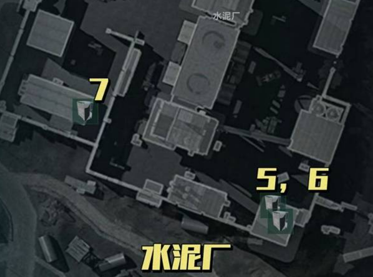 军营与地下通道光碟位置标注图