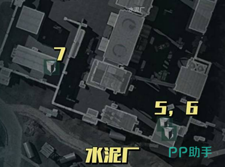 军营与地下通道光碟位置标注图