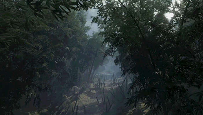 樱之城洞穴矿车轨道场景