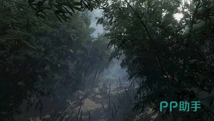 樱之城洞穴矿车轨道场景