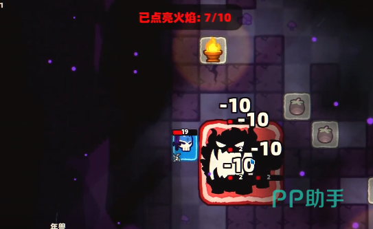 卡片魔王冰山关卡火盆基础框架示意图