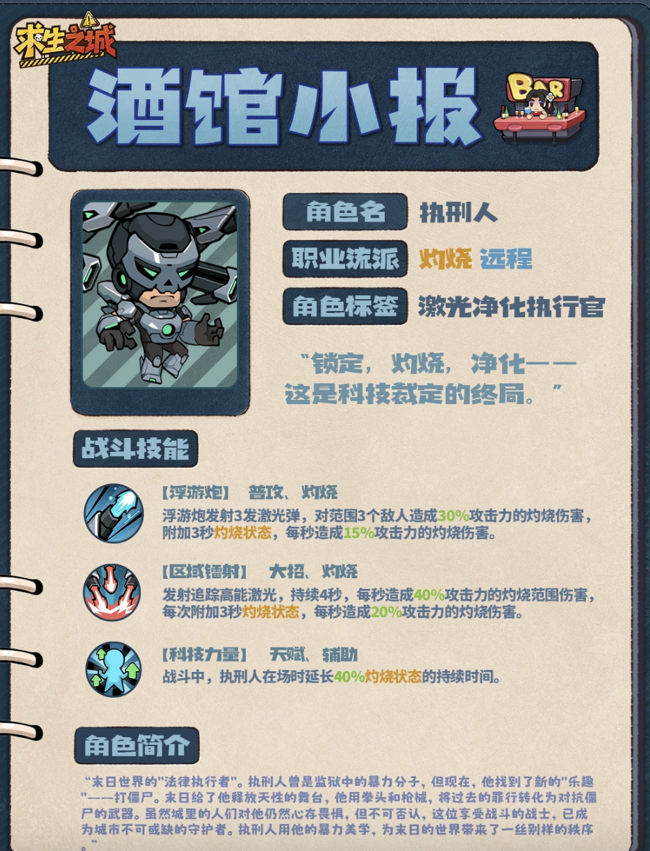 求生之城灼烧流阵容示意图四