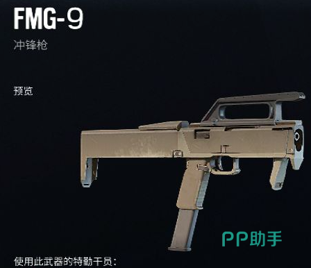 FMG-9冲锋枪游戏内展示图