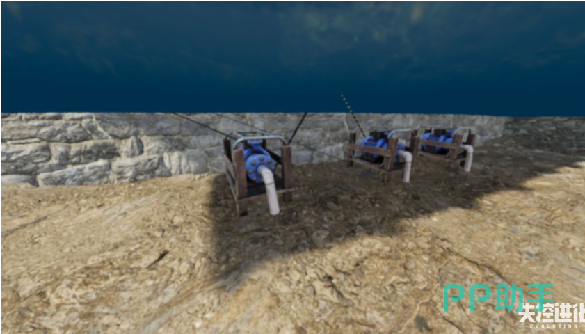 失控进化种植系统收获与加工区域布局图