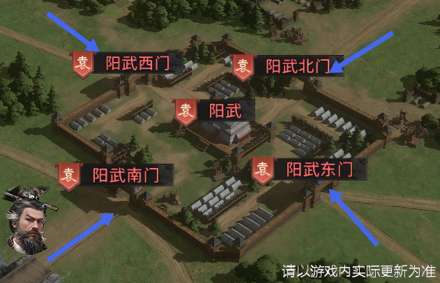 阳武城防与援军机制图