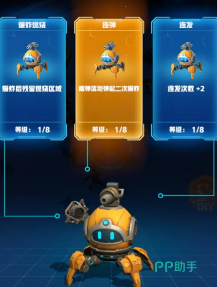 机甲改装与技能树界面
