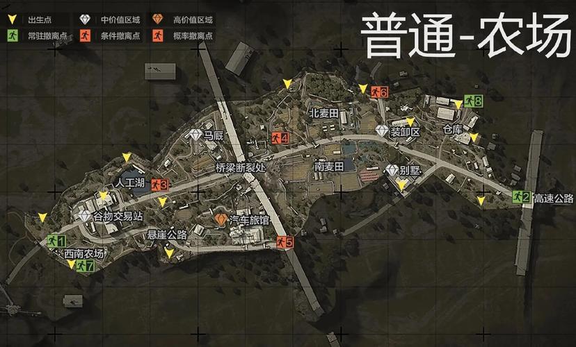 暗区突围体验服全据点位置详解与地图分布指南
