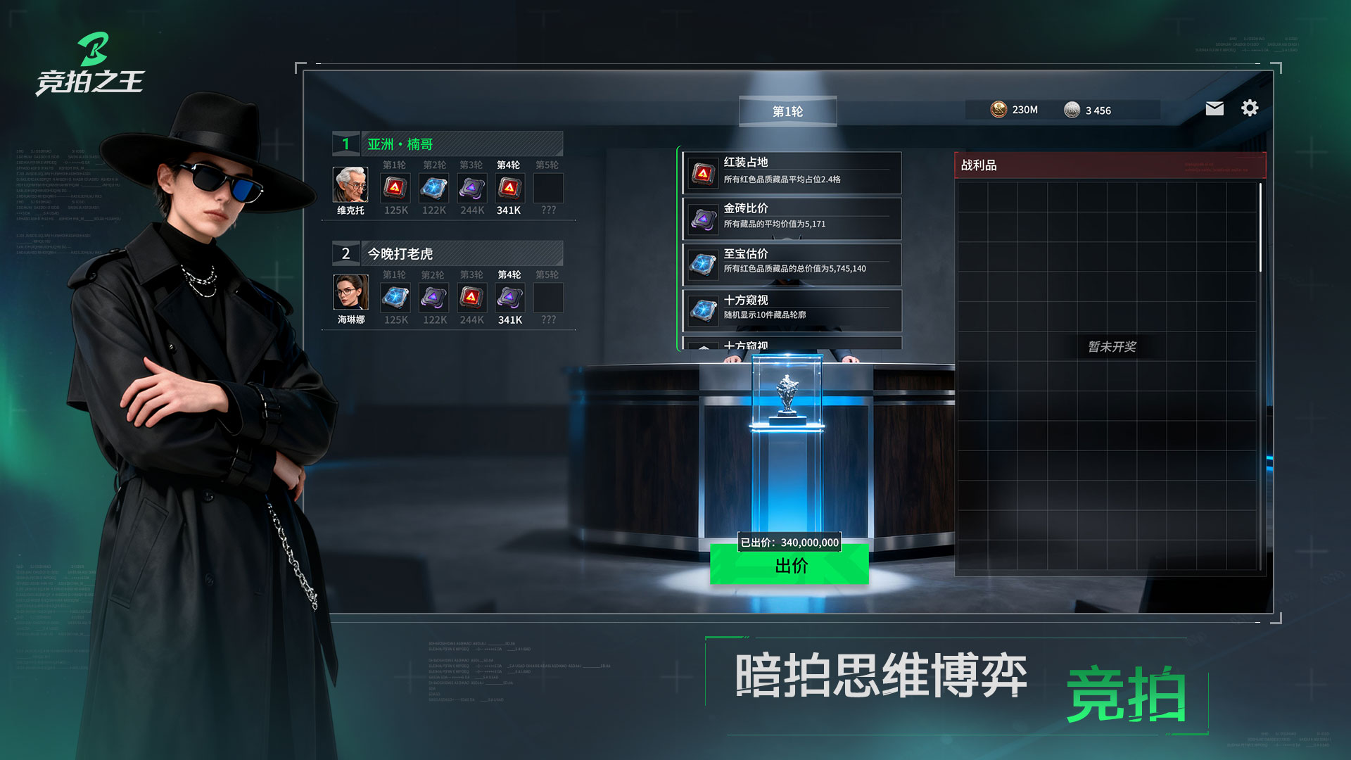 竞拍之王五轮暗标流程示意图