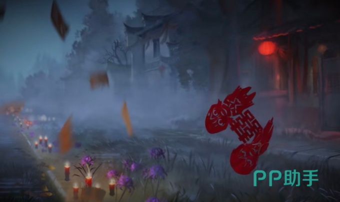 纸嫁衣9游戏界面示意:UI中生命值显示为动态昙花花苞,随剧情推进逐渐萎蔫