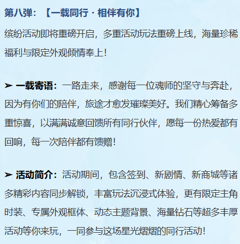 一载同行周年庆活动奖励预览