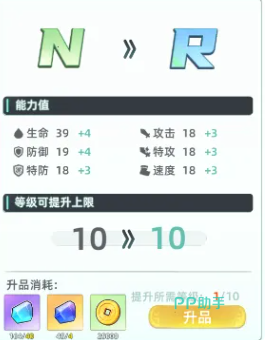 东煌纪灵兽品质与等级上限关系图