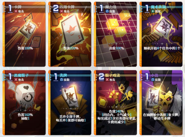 三张核心卡牌组合效果演示