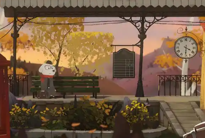 落日山丘探索场景图
