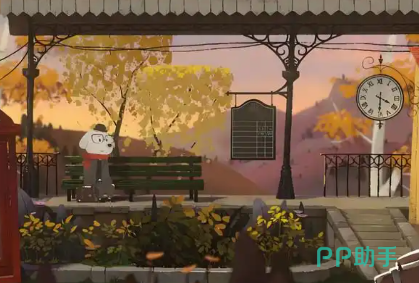 落日山丘探索场景图