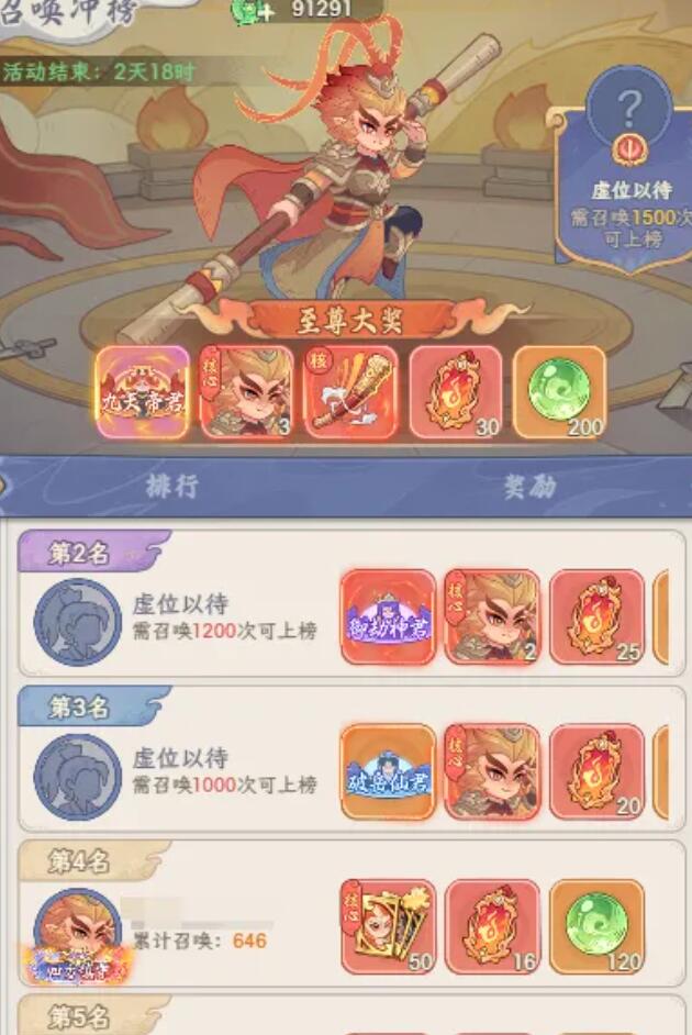 奇遇西行神兽冲榜玩法说明图