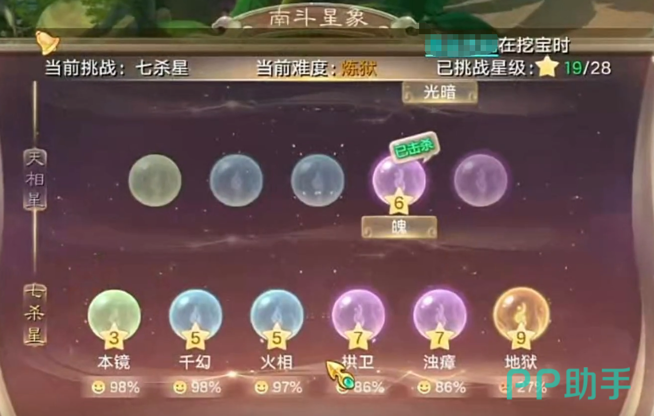 上生星君与星官阵型示意图